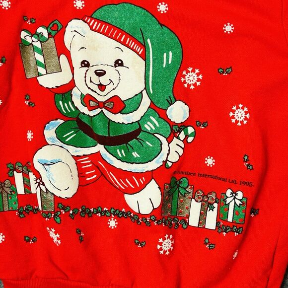 Vintage Andover Togs Dandee Int. 1995 Youth Christmas Sweater & Pants Sz 6X - Picture 8 of 12